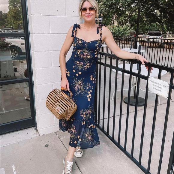 NWOT💙Reformation Nikita Dress - Mademoiselle - Picture 6 of 16